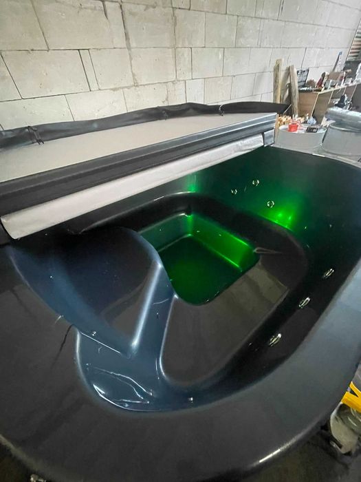 Balia ogrodowa PREMIUM 200x200 | FULL OPCJA | Hydromasaż | LED | Dostępna od ręki