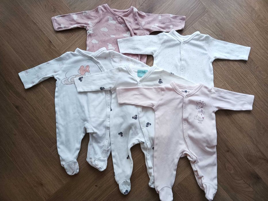 Pajacyki niemowlęce dziewczęce r. 56