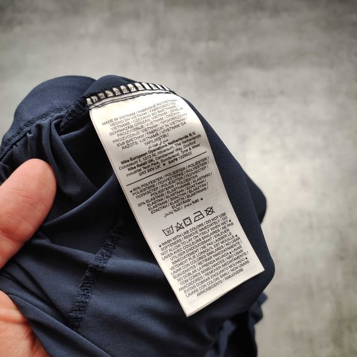 MĘSKIE Spodnie Joggery Dresy Sportowe Granat Nike PRO Combat Tech