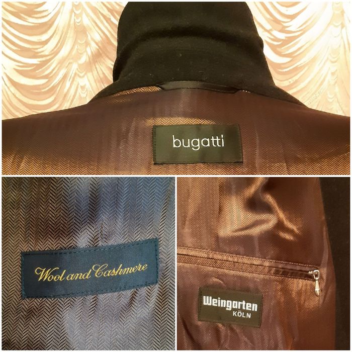 Bugatti. Мужское пальто. Шерсть+кашемир. Большой размер.(батал)