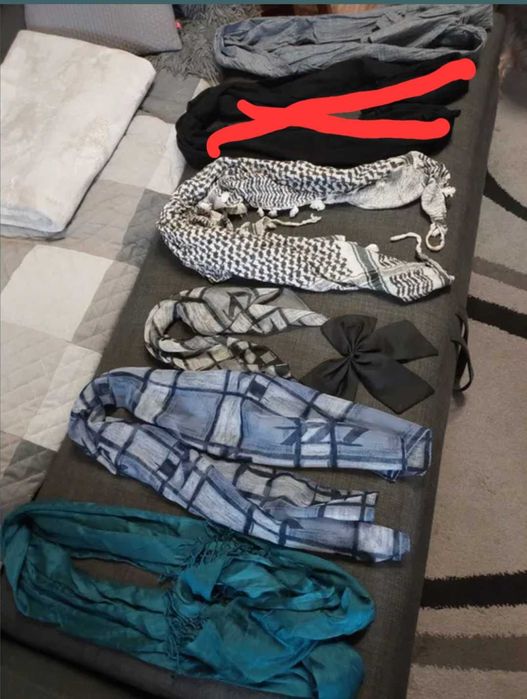 Zestaw apaszek-szaliczków damskich 5 szt.