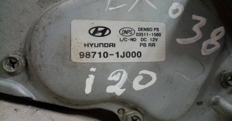 Motor limpa vidros trás HYUNDAI i20 (PB, PBT)