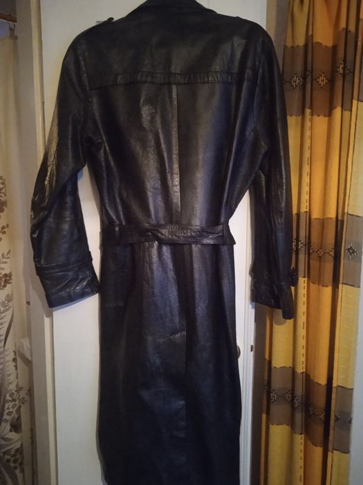 Плащ кожаный мужской