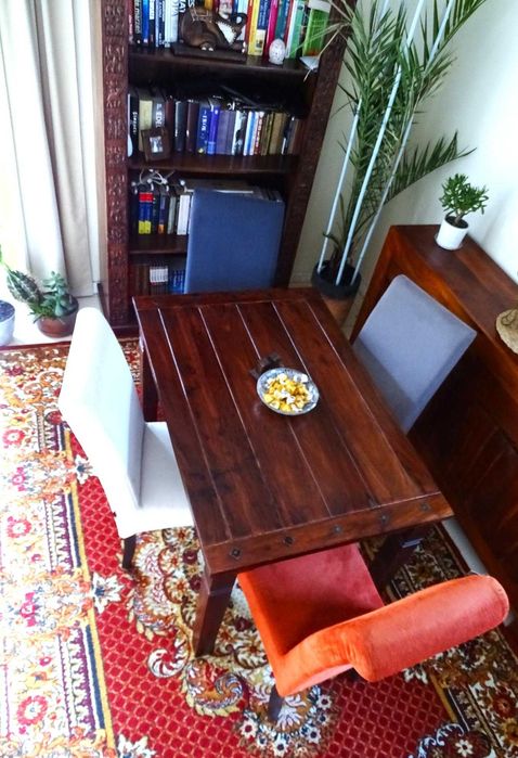 Orientalny stół Indyjski z 4 nowymi ślicznymi krzesłami z AlmiDecor