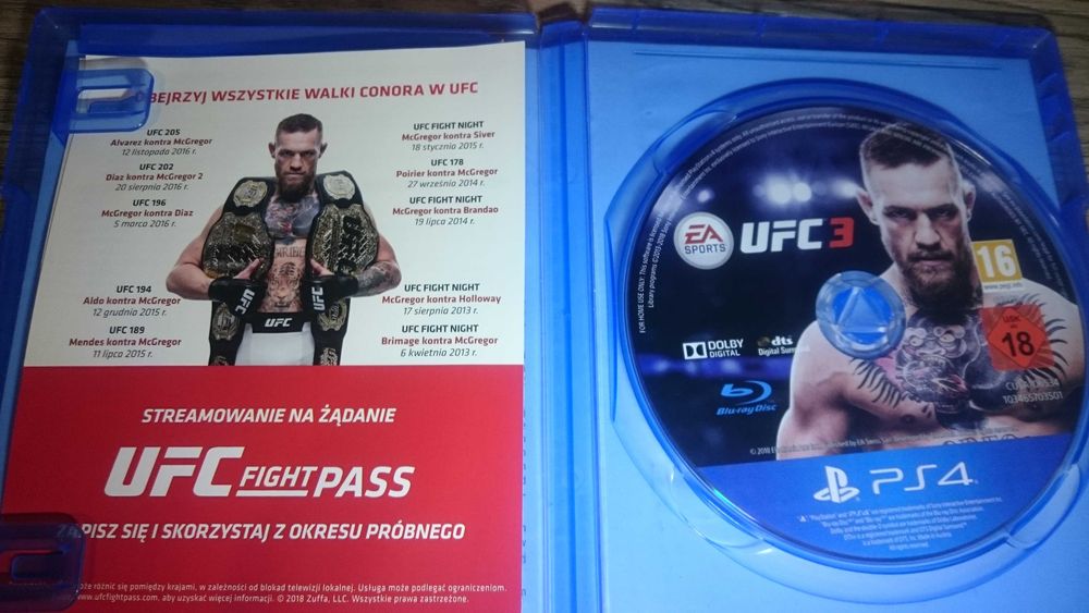 Ufc 3 POLSKA ps4 playstation 4 fifa mortal lego gta v spiderman