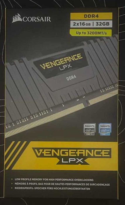 Memória RAM Corsair Vengeance LPX 16GB (2x8GB) DDR4 3200MHz CL16
