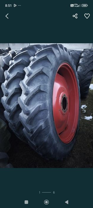 Koła 300/95 R - 46 wzmocnione 12.4 R46 Taurus radialne zachodnie 22cm