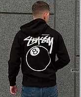 Худи Stussy Basic | Черная Кофта Стусси Базовое