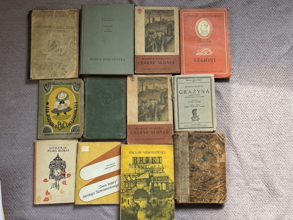 Zestaw 11 książek antykwarycznych – wydania powojenne (lata 40. i 50.)
