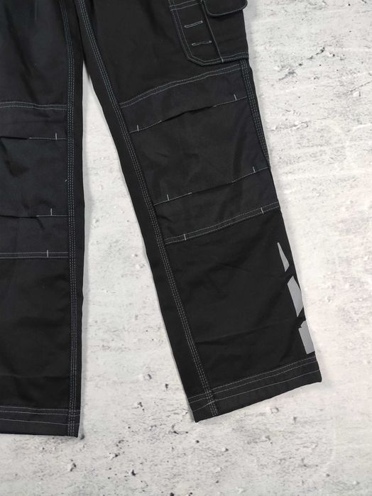 Spodnie robocze MS9 męskie czarne bojówki r. 32