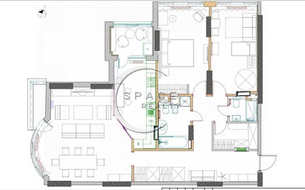 3-комнатная квартира по адресу Новопечерский пер. (площадь 123 м²) - Atlanta.ua - фото 9