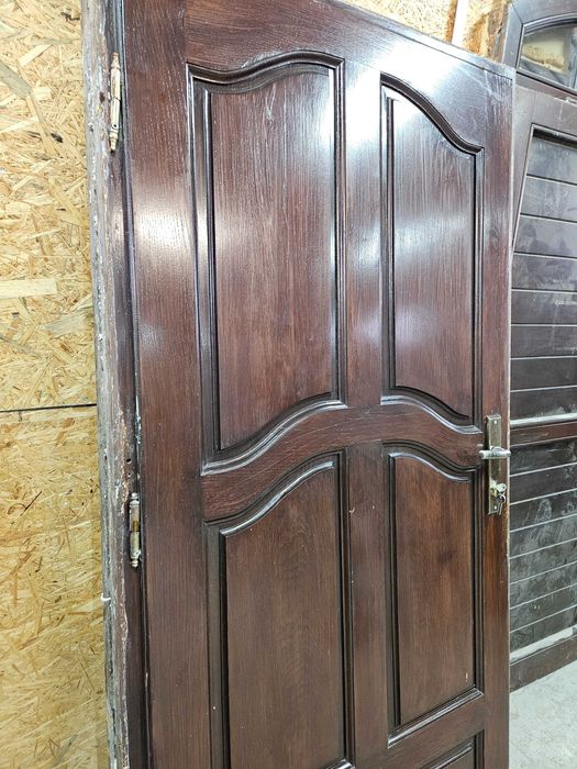 DRZWI Zewnętrzne Dębowe Drewniane Wejściowe Pełne 101x209cm