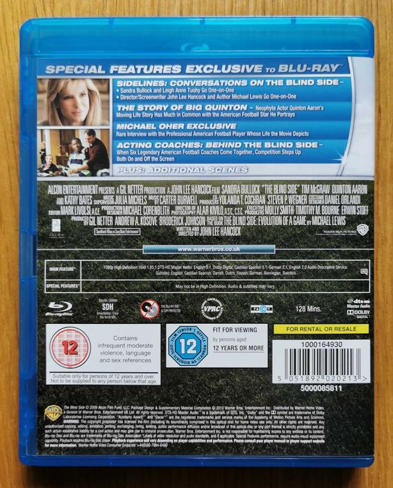 The Blind Side (Wielki Mike) Blu-ray (En) (2009) Sandra Bullock