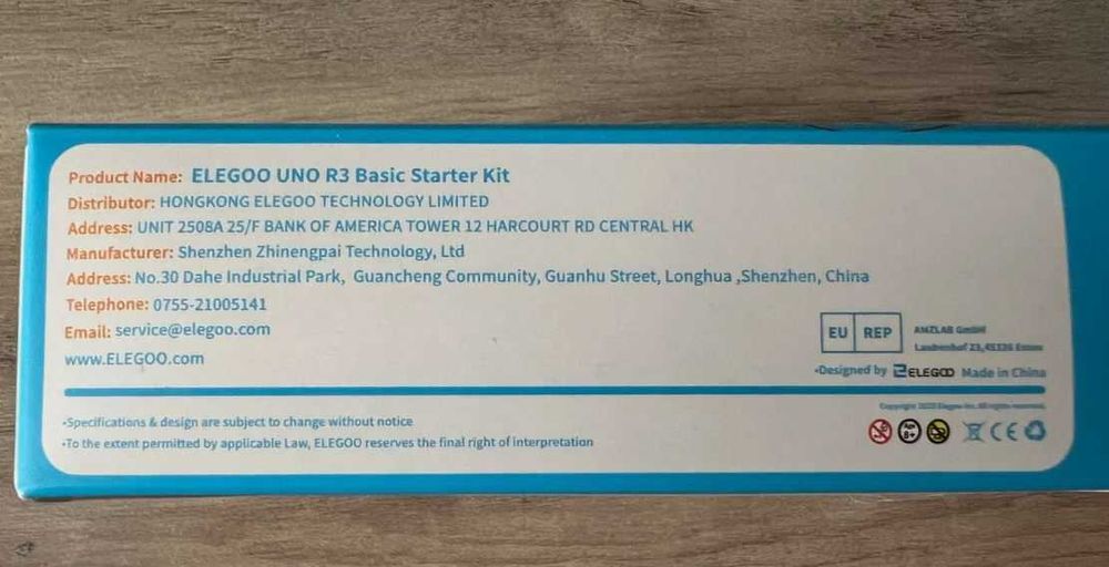 ELEGOO UNO R3 zestaw startowy kompatybilny z ARDUINO UNO R3