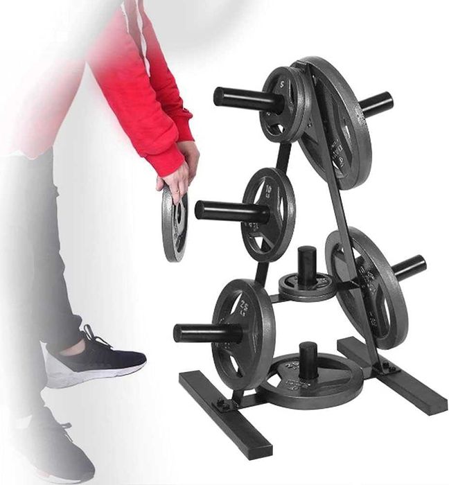 Stojak na talerze do hantli obciążenie do 200 kg siłownia fitness