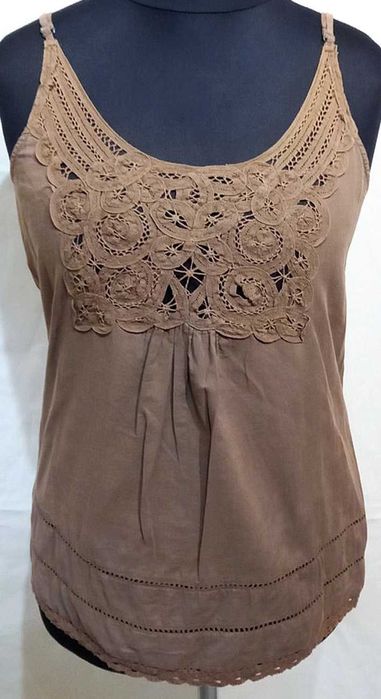 Bluzka na ramiączka bawełniana z aplikacją 38/40