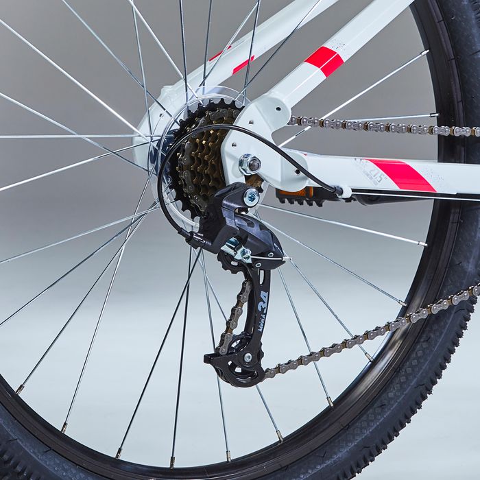 BICICLETA BTT MULHER ST 100 BRANCO ROSA