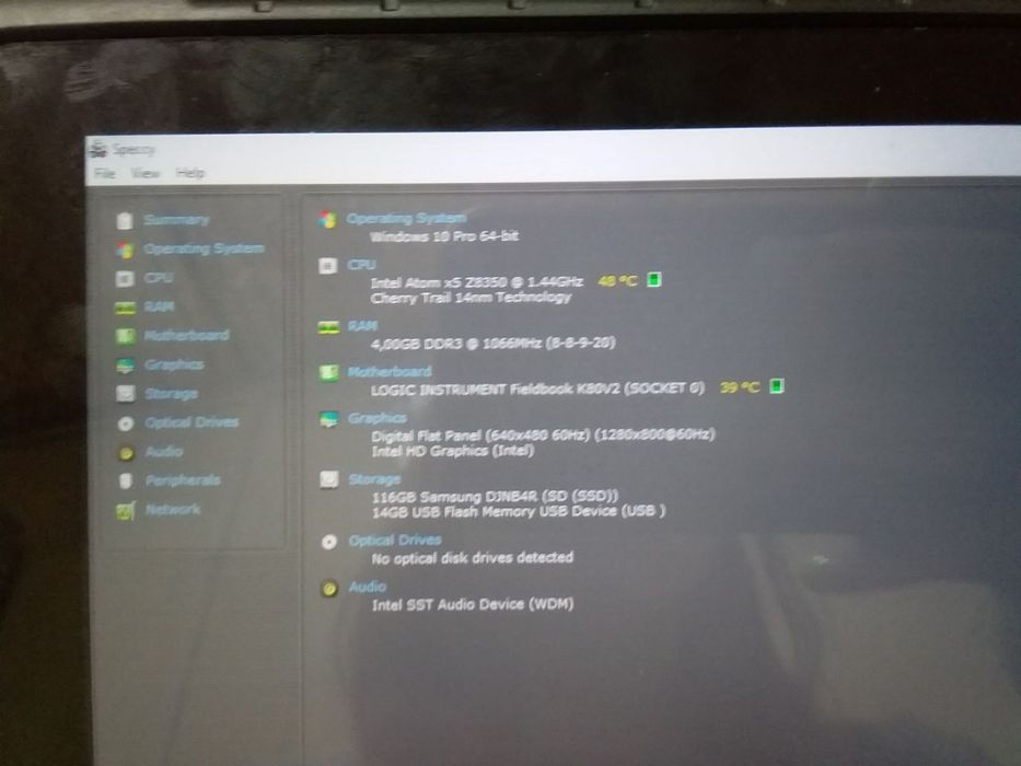Планшет Logic Instrument Fieldbook K80 G2 Windows 10 Pro FBK5DXA0C4A1