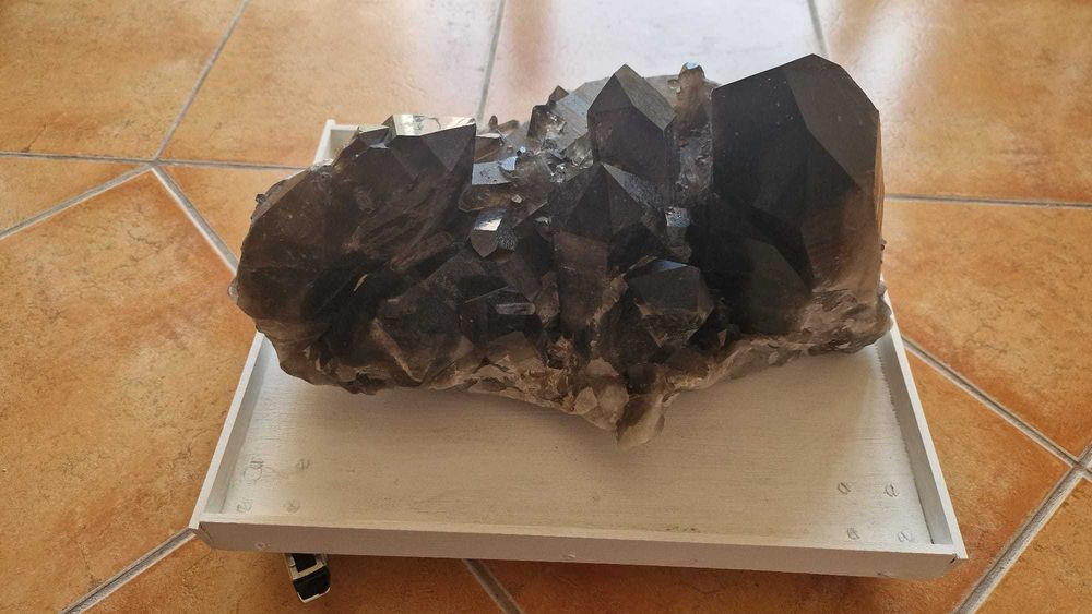 Drusa Cristal Quartzo Morion
