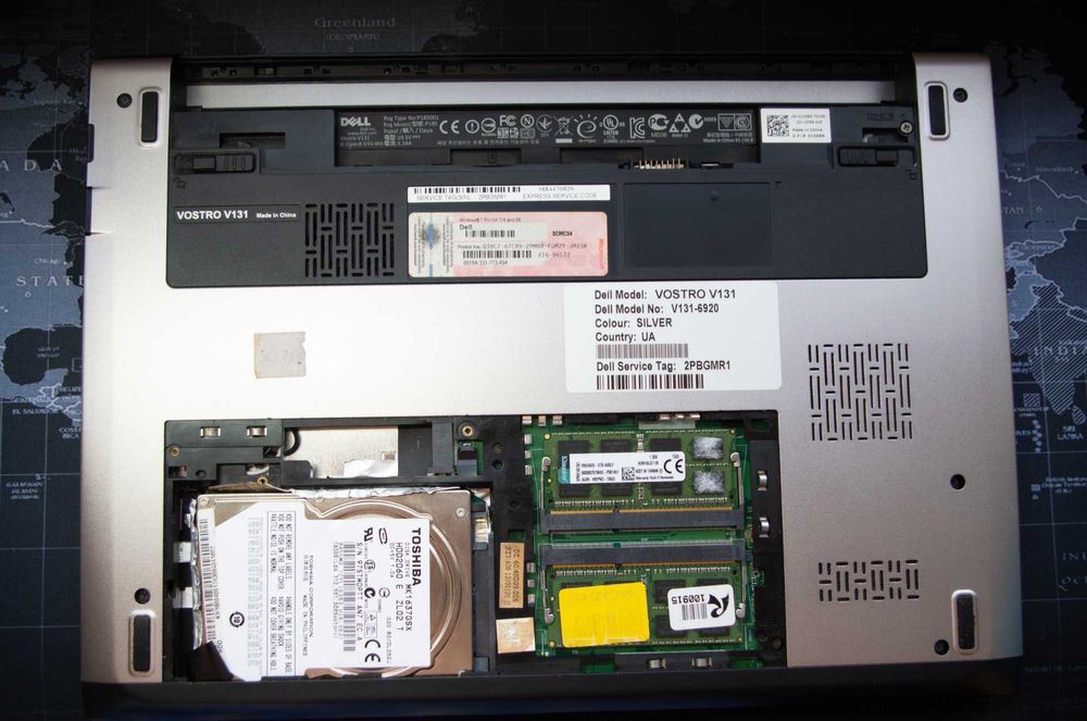 Ноутбук Dell Vostro V131 Intel Core i3-2350M / 16Gb DDR3 / 160Gb HDD