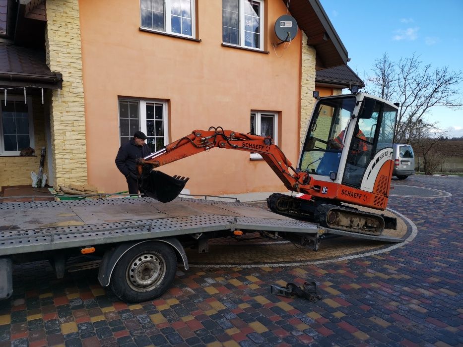 koparka minikoparka koparko ładowarka oczyszczalnia przydomowa żwir