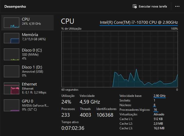 PC Gaming em excelente estado - RTX 2060, i7 10700