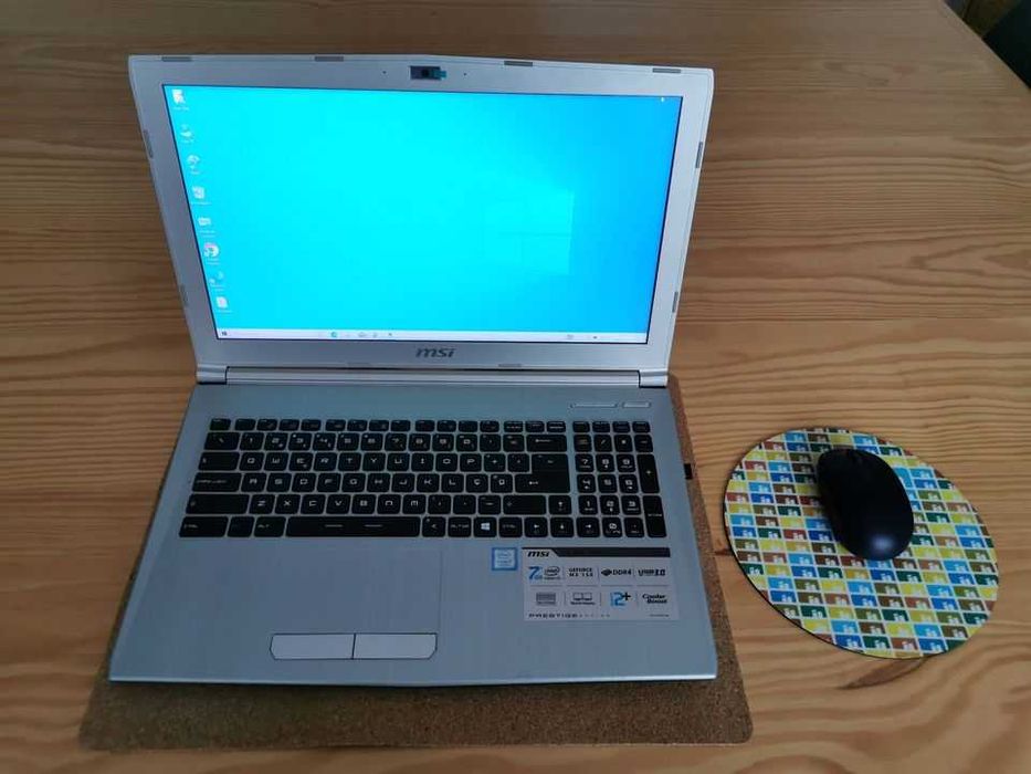 Portátil MSI i7-7700HQ + 8GB RAM + SSD M2 250GB Windows 10+Office
