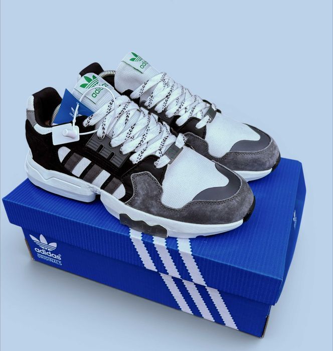 (2309) Кросівки Adidas ZX Torsion сірі з білим (41-45) адідас