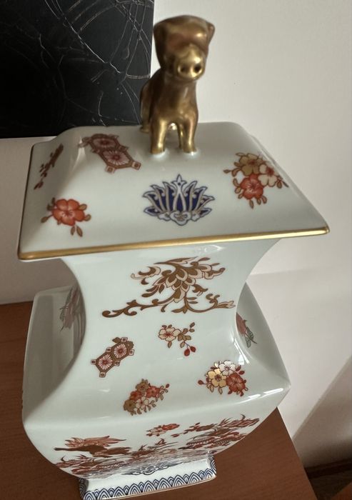 Talha jarra vaso oriental com tampa Vista Alegre - Samurai