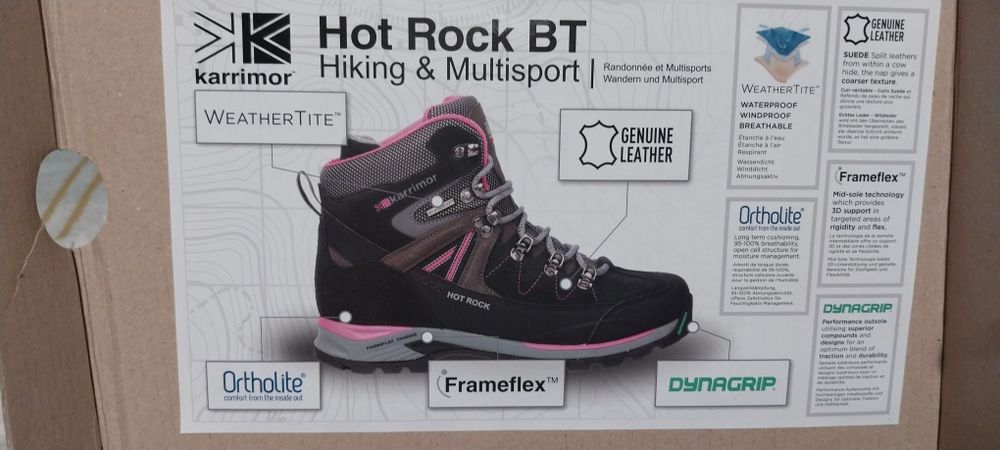 NOVAS Bota caminhada 35 karrimor hotrock criança