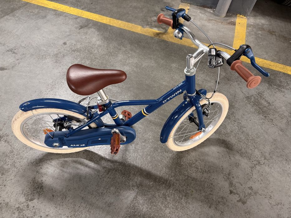 Bicicleta Infantil colo nova B'Twin City 900 (16 polegadas) - Azul - 4 a 6 anos