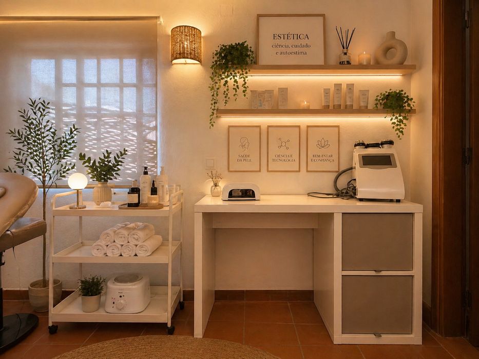 Mobiliário e Equipamentos de Estética | Secretária  + Máquina Multifunções