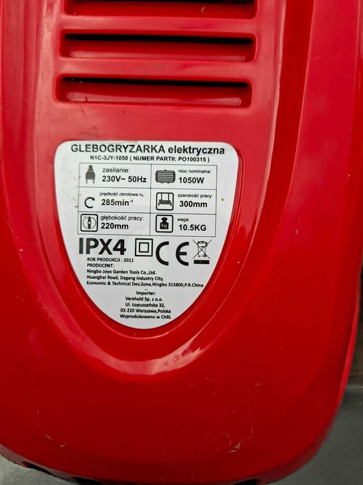 Glebogryzarka elektryczna