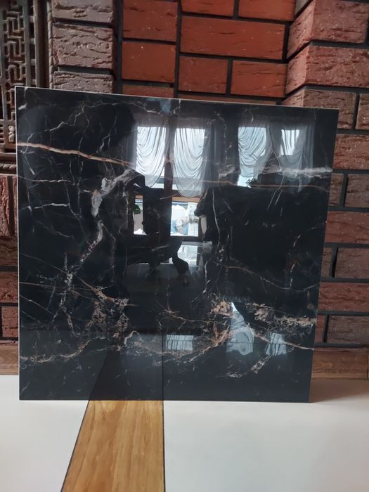 Gres Marquina Gold 60x60 Poler czarny polerowany płytki marmur