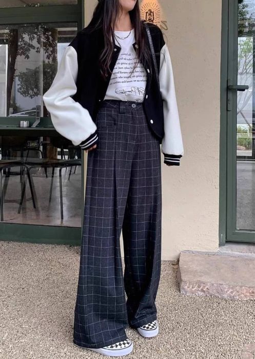 Брюки h&m класичні в клітинку прямий крій