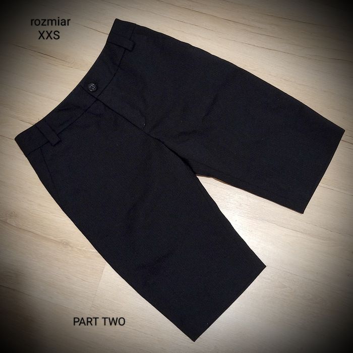 Eleganckie czarne szorty typu bermudy rozmiar XXS Part Two