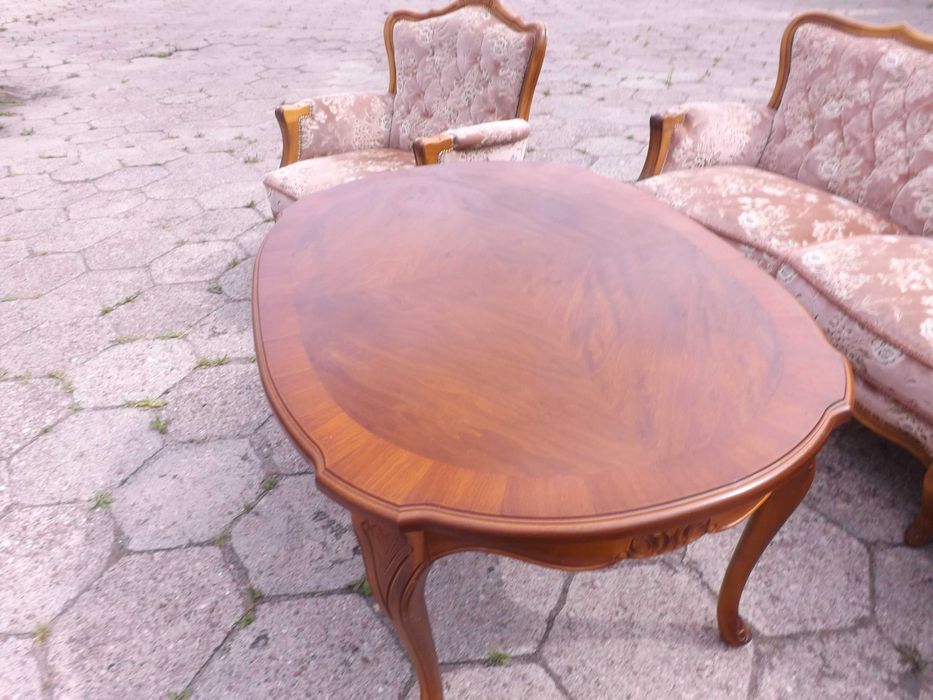Piękny komplet sofa 2 fotele i ława