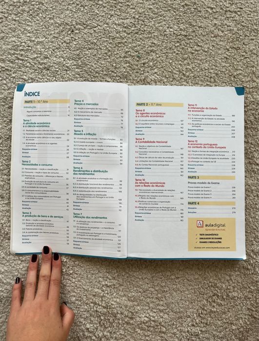livro preparação exame economia a 11° ano