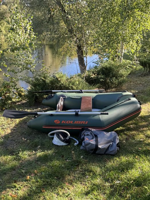Човен Колібрі КМ-200, зелений, Air-deck