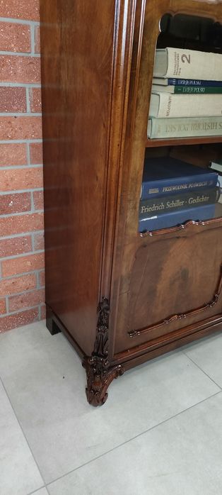 Piękna biblioteka witryna Ludwik Filip antyk