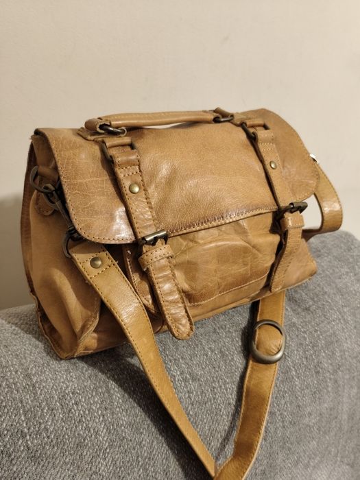 Skórzana torebka do ręki i na ramię Bianco Gear