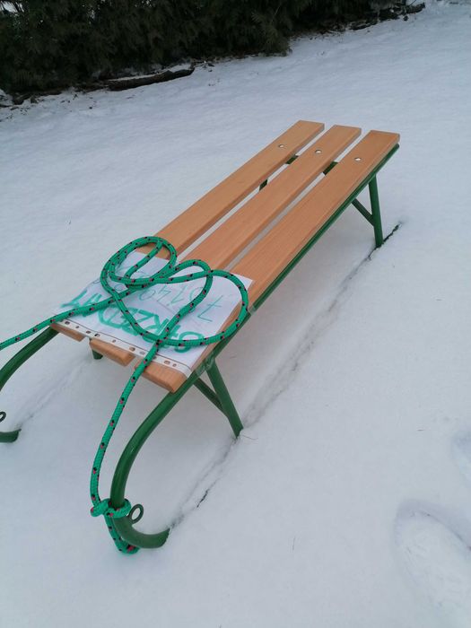 Sanki metalowe, bardzo solidne, nowe