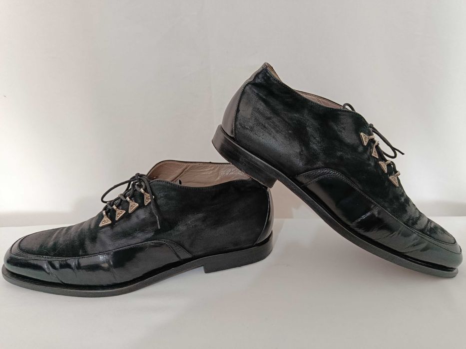 Aldo Brue włoskie skórzane pantofle męskie vintage