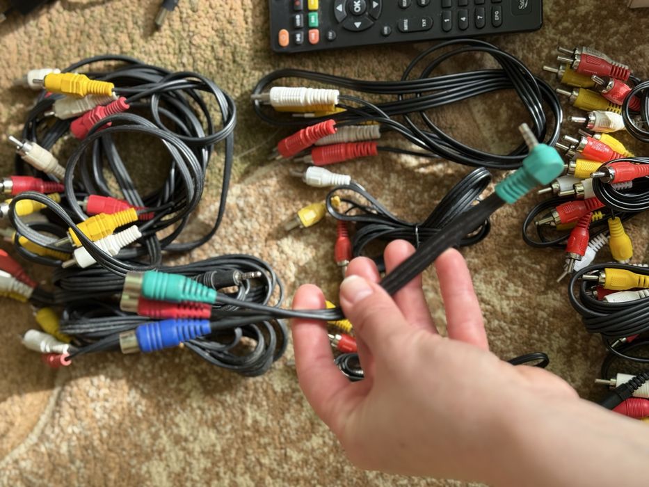 телебачення тюльпан аудіокабель перехідник блок живлення HDMI usbmini