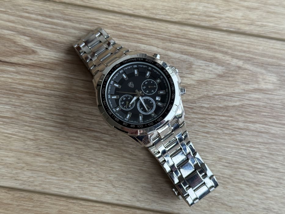 Zegarek Auriol 2-LD4276-1 srebrny męski zegar watch