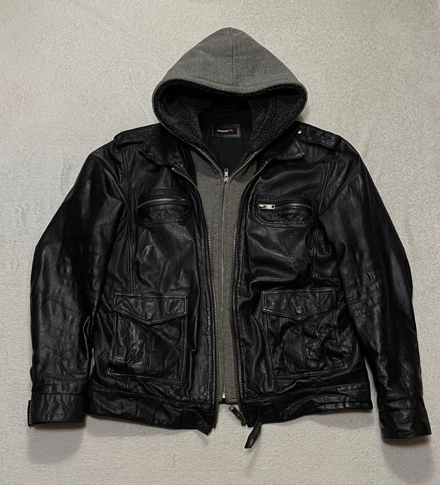 Шкіряна куртка бомбер XL натуральна шкіра чоловіча