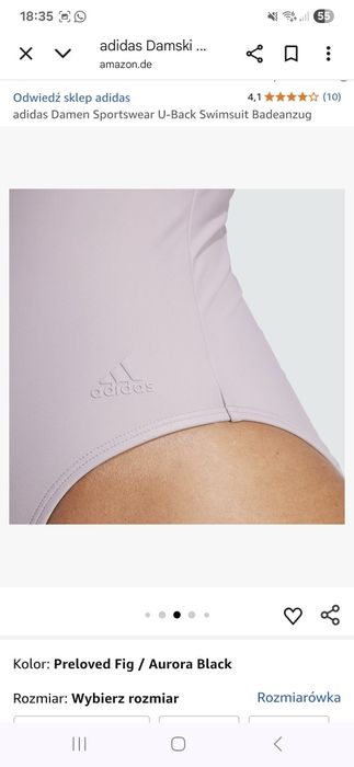 adidas Damen Sportswear U-Back Swimsuit Badeanzug