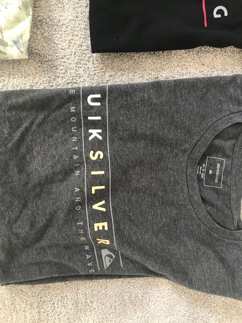 T shirts Billabong, Quicksilver 14 anos