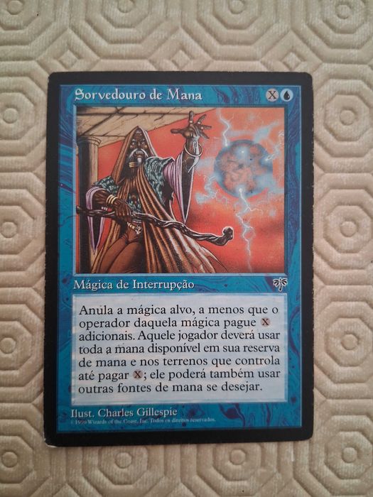 Carta da coleção Magic The Gathering "Sorvedouro de Mana"