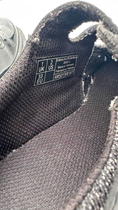 Дитячі туфлі з лакованої шкіри Dr.Martens 33 розмір, стан нових, оригінал